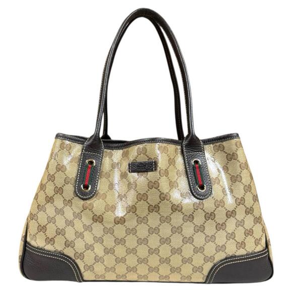 Gucci Handbags - GUCCI Authentic Cream Leather Tote Bag